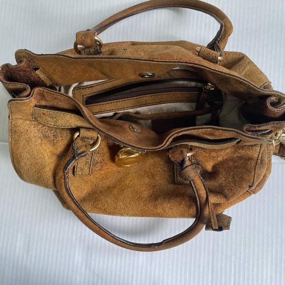 Michael Kors Hamilton distressed suede bag - Picture 7 of 13